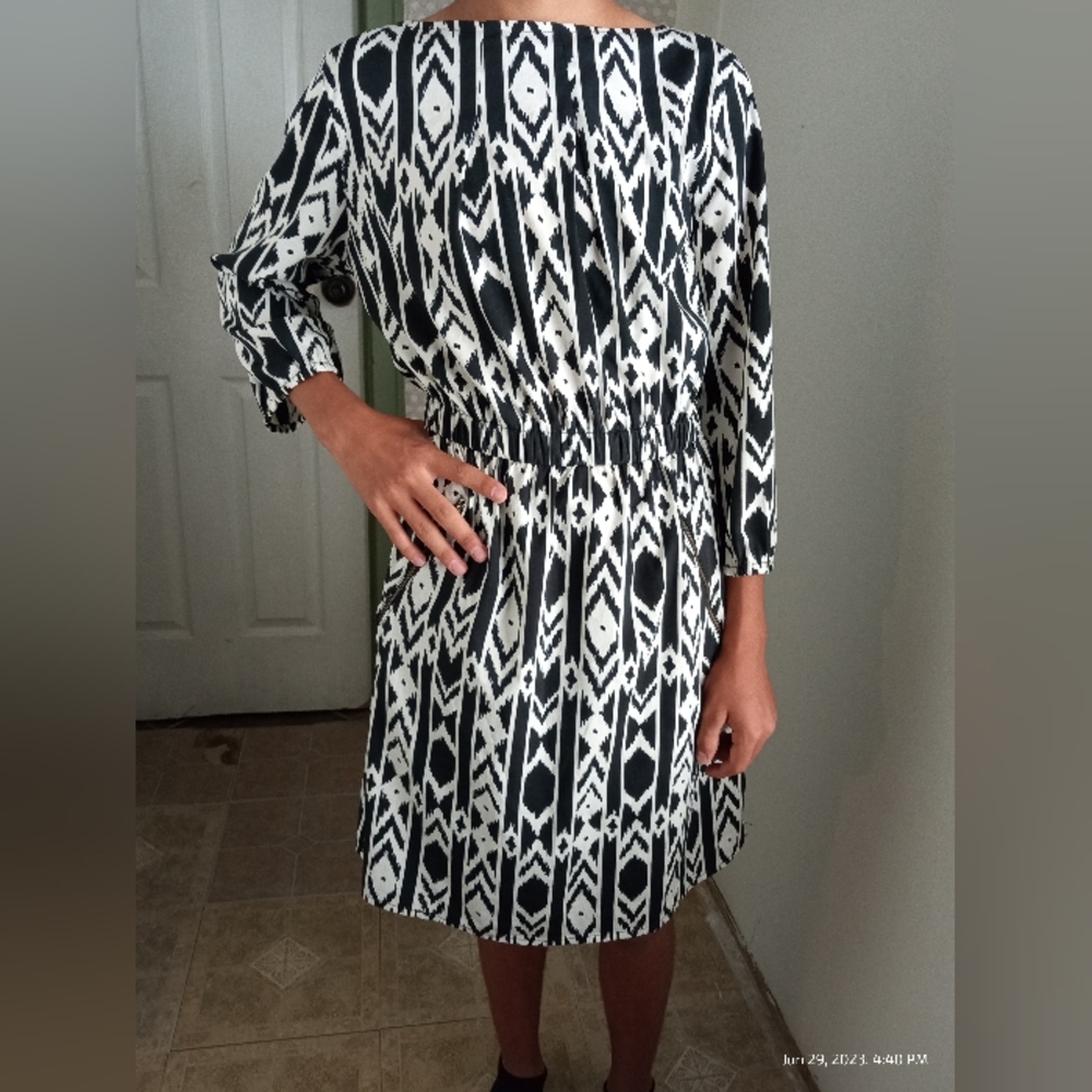 Black and white dress